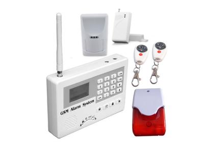 China GSM Intrusion Wireless Burglar Alarm Systems With Wire tap 24 Hours Zone for sale