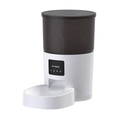 China Eco Friendly Hot Sale Automatic Pet Feeder Timing 4lCapacity Timed Wifi Smart Pet Feeder For Cat Dog Little Pet for sale