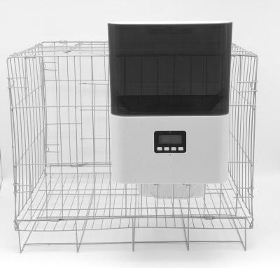 China Automatic Hanging Cage Feeder 2.5l Auto Capacity Smart Timer Pet Food Dispenser With Party Control For Rabbit, Cat And Dog for sale