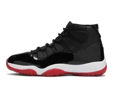 China Cushioning new retro 11 aj bred men basketball shoes grant you cool 45 Gray Cap Women Men Trainer sports sneaker size 5.5-13 for sale