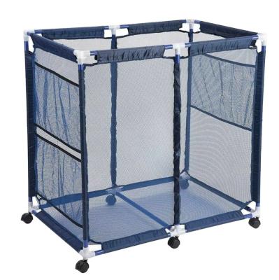 China 2021 New Outdoor Rigid Blue Plastic Pool Double Deck Large Swimming Pool Storage Box for sale