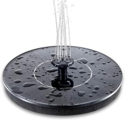 China Easily Assembled Solar Bird Bath Fountain Pump, 1.4W Rising Solar Fountain with 4 Spout, Free Standing Floating Solar Powered Water Fountain for sale