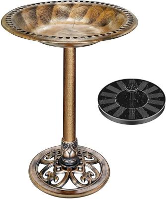 China Resin Easy Garden Install Solar Fountain Pump For Sale Outdoor Birdbath Patio Decor for sale