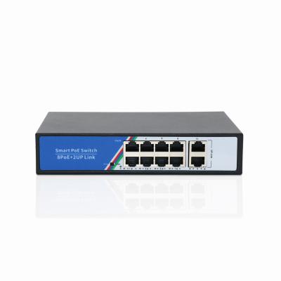 China Hot Sales 10/100Mbps 8 100Mbps POE Port Uplink POE/VLAN POE Switch 2 New Model Support VLAN for sale