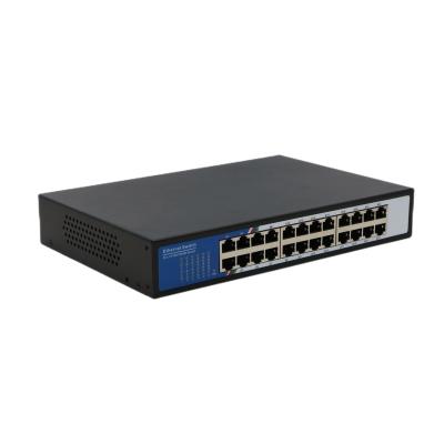 China VLAN Support Gigabit Rj45 Port 24 Port Gigabit Network Switch Ethernet 10/100/1000mbps Fast Switch Port Fast Adapter for sale