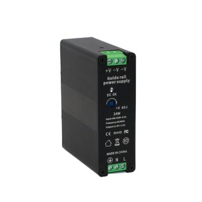 China Constant Power Mode Output 24W 50/60HZ Adjustable High Temperature DC Voltage Rail Industrial Power Supply for sale