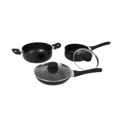 China Best price kitchen accessories pot non viable kitchen custom cast iron stick cookware set for sale