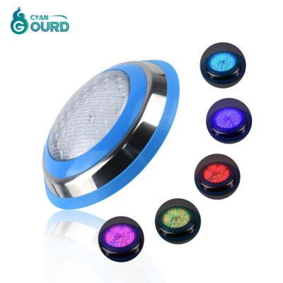 China Resort Center / Gym / Playground RGB Remote Control Villa / PC RGB Seven Color For Swimming Pool Submersible Lights 6watt 9watt 12watt Led Pool Lamp for sale