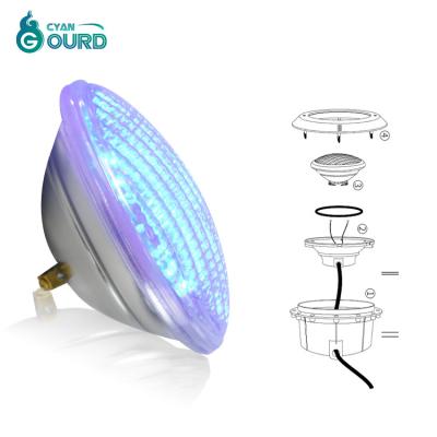 China Resort Center / Gym / Ip68 Dc 12v Wifi RGB Villa / Playground Glass Par56 Underwater Par56 Remote Control Glass Led Swimming Pool Lighting for sale