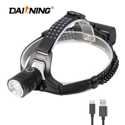 Κίνα 2021 DAINING USB Outdoor Rechargeable Camping/Rise/Hunting/Cycling Headlight with 1 LED προς πώληση