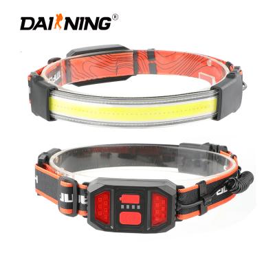 China DAINING Amazon Headlight USB Outdoor Torch Convenient Hot Selling Head Cap Led Light Headlight COB IPX8 for sale