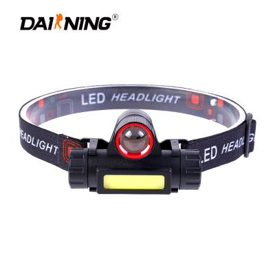 China Cheap New Convenient Popular Mining XPE LED Headlight Running COB Head Lamp Stepless Rechargeable Dimming Torch Flashlight Headlights for sale