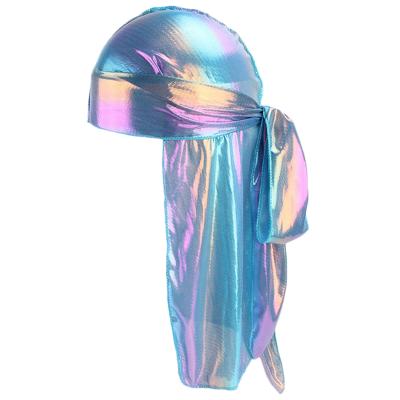 China Universal Fashion Rainbow Silky Durags For Men And Women for sale