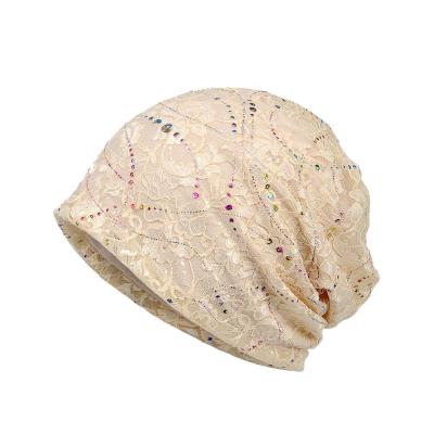 China COMMON Bling Beading Lace Fisherman Hat Lace Bucket Hat for sale