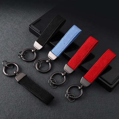 China Metal Suede Car Key Chain For Benz, BMW Audi VW AMG Flip Fur Key Chain Male Personality Pendant, Fashion Female All-match Custom LOGO for sale