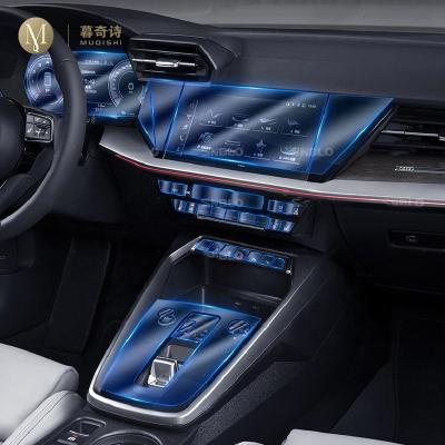 China Repair Interior Clear Film Anti-scratch Protective Film Car Center Console TPU Accessory Refit For Audi A3 8Y 2021-2022 for sale