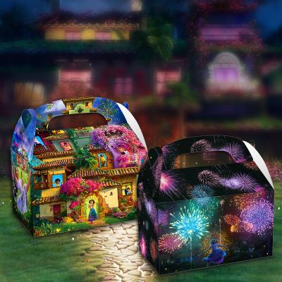 China Xindeli DD236 KD004 Recyclable Magic Theme Girls Party Decoration Candy Feast Gift Cake Packaging Cardboard Box With Handle for sale