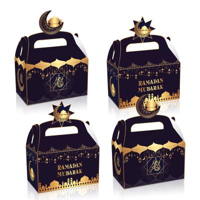 China Xindeli DD118 Recyclable Sweets from Xindeli Eid Mubarak Party Paper Gift Cake Treat Box for Ramadan Party Supplies for sale