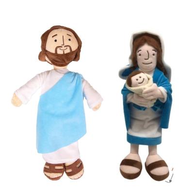 China Cute Fun Jesus Maria Plush Doll Small Donkey Christmas Halloween Gift Animal Stuffed Plush Dolls for Kids Home Decoration for sale