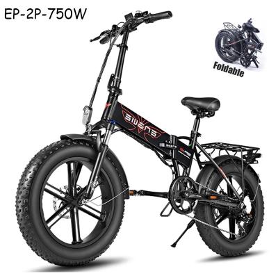 China [EU SHARES] 750W Mountain/Snow Multifunctional Foldable Powerful E-Bike | 20*4.0inch fat tire | 48V12.5A | 45km/h for sale