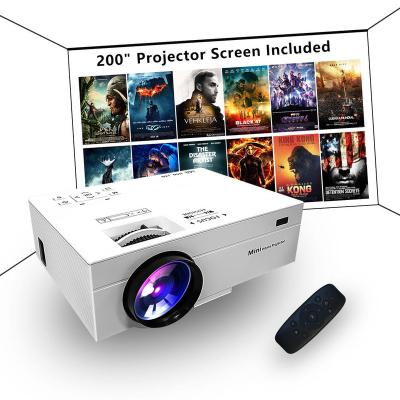 China 2023 Hot Sale 4K Mini Portable Home Theater Projector LED Beamer Internet TV Video LCD Projector Ready for sale