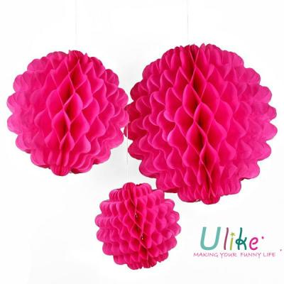 China Europe Party Wedding Decoration Colorful Honeycomb Round Ball Antique Round Ball Paper Lanter for sale