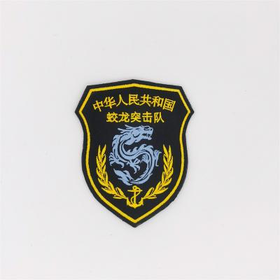 China Viable ex-factory price many Chinese Jiaolong commando military embroidery badge can be customized for sale