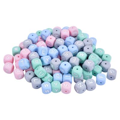 China Eco-friendly trending products 2023 new arrivals Baby Silicone Teething Beads BPA Free Eco-friendly diy set silicone letter teether beads for sale