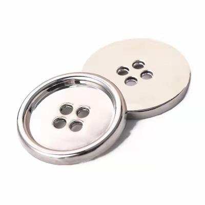 China New Design OEM Craft Button Four Holes Metal Viable Craft Button Sewing Shirt Button For Clothes for sale