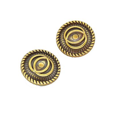 China Viable ready to ship fashion suit leg antic zinc alloy metal button for coat hardware for sale