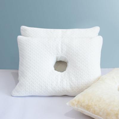 China One ear hole anti-static outer inner pillowcase used for memory foam pillow with ear hole center hole pillow for sale