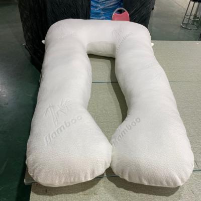 China Soft U Shaped Body Support Manufacturer Supply Polyester Cotton Full Body Maternity Pillow Removable Washable for sale