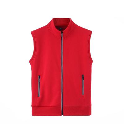 China Anti-Wrinkle Advertising Shirts Plus Velvet Thick Outdoor Vest Voluntary Sleeveless Workwear Jacket Custom for sale