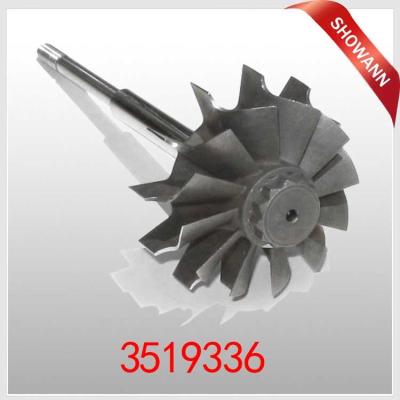 China HX35 HX35W H1C Turbocharger Turbine Wheel & Shaft 3519336 for sale