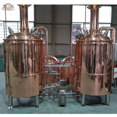 China 500L hotels red copper brew kettle for sale used for brewpub restaurant or microbrewery for sale