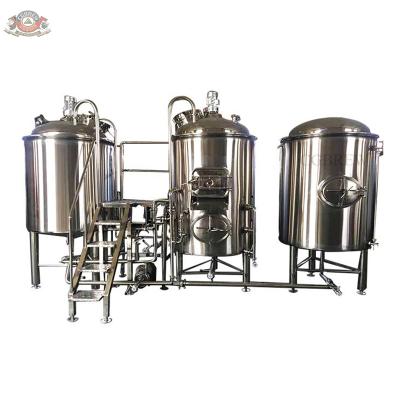 China Brewpub beer brewery restaurant 50 100 200 300 liters micro beer home brewing equipment brewhouse for China craft for sale