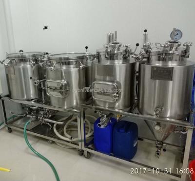 China Restaurant Home Brew Equipment Capacity 100L Craft Beer Brewing Machine for sale