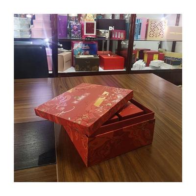 China Professional Manufacturer Custom Multi Layer Combo Square Chocolate Gift Box Recyclable With Removable Lid for sale