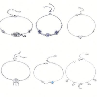 China NEW ARRIVING Hot Selling Wholesale 925 Sterling Silver Custom Charm Bracelet Women for sale