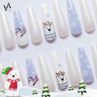 China Ballet Design Removable Christmas Halloween Long Press On Nails Nail Press On False Nails for sale