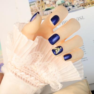 China Easy Apply Wholesale Seller Customized Colorful Crystal Fake Nails 3D Press On Nail Design Artificial Nails for sale