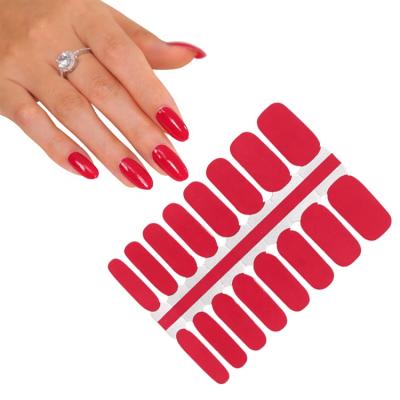 China Easy To Apply And Remove Factory Wholesale16 Pcs / Strip Waterproof Popular 3D Nail Wraps Nail Art Sticker for sale