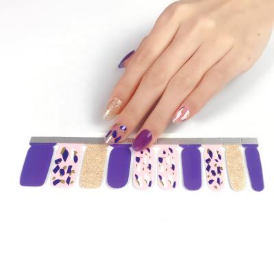 China Easy To Apply And Remove New Hot Selling Nail Polish Stickers Nail Wrap Glitter Nail Art Supplier for sale