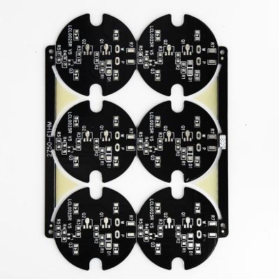 China Electronic Products Black Printed Circuit Board With Lead Free UV Hasl Board LCD Display PCB With Black Soldermask For Automotive Led Lighting for sale