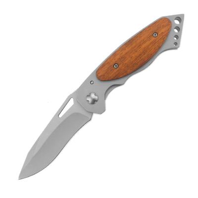 China 4.5 Inch Pocket Knife Non-variable Manual Folding Knife Camping With Rosewood for sale