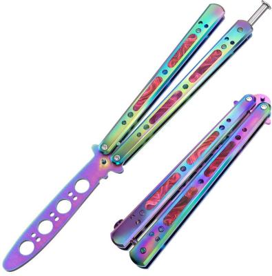 China Non-variable butterfly trainer Stainless steel balisong practice training tool 100% safe strong and durable for sale