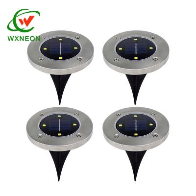 China Eco-friendly 4 LED Solar Light Outdoor Garden Pathway Floor Deck Light for sale