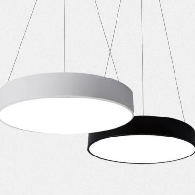 China Surface Mounted / Modern Desk Hanging 40W Circle Suspension Led Round Pendant Lamp for sale