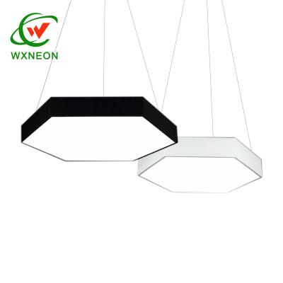 China Super Bright Diameter 54W 60cm LED Office Living Room Bedroom Hexagon Sexangle Ceiling Light for sale