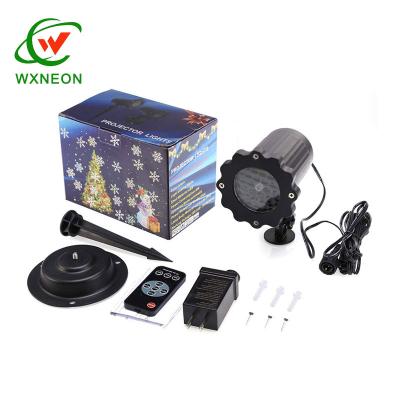 China Garden New Year Holiday Projector Lights Outdoor & Upgraded 10 Slides LED Snowflake Projector Bright Non-fading HD Waterproof Lamp for sale